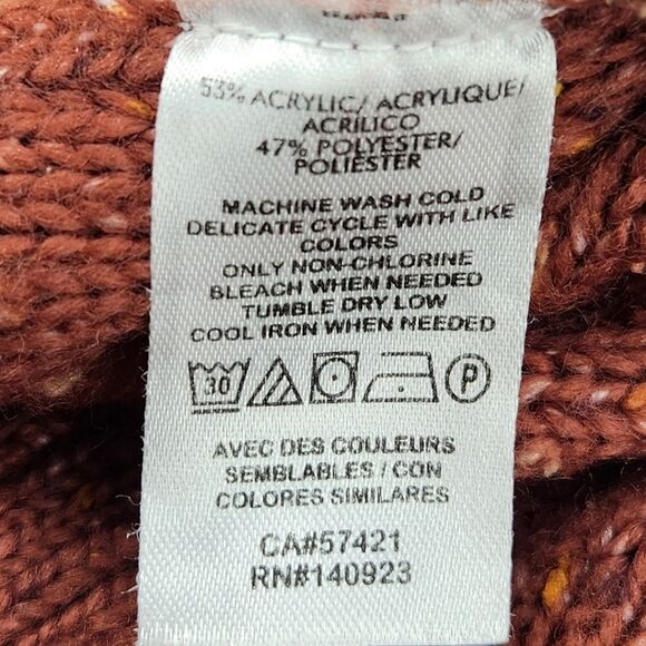 Loft Turtleneck Sweater Women Size XS  Flecked Chunky Knit Winter Fall Cabincore - Picture 7 of 7